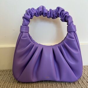 JW Pei Purple Ruched Handle Women's Bag